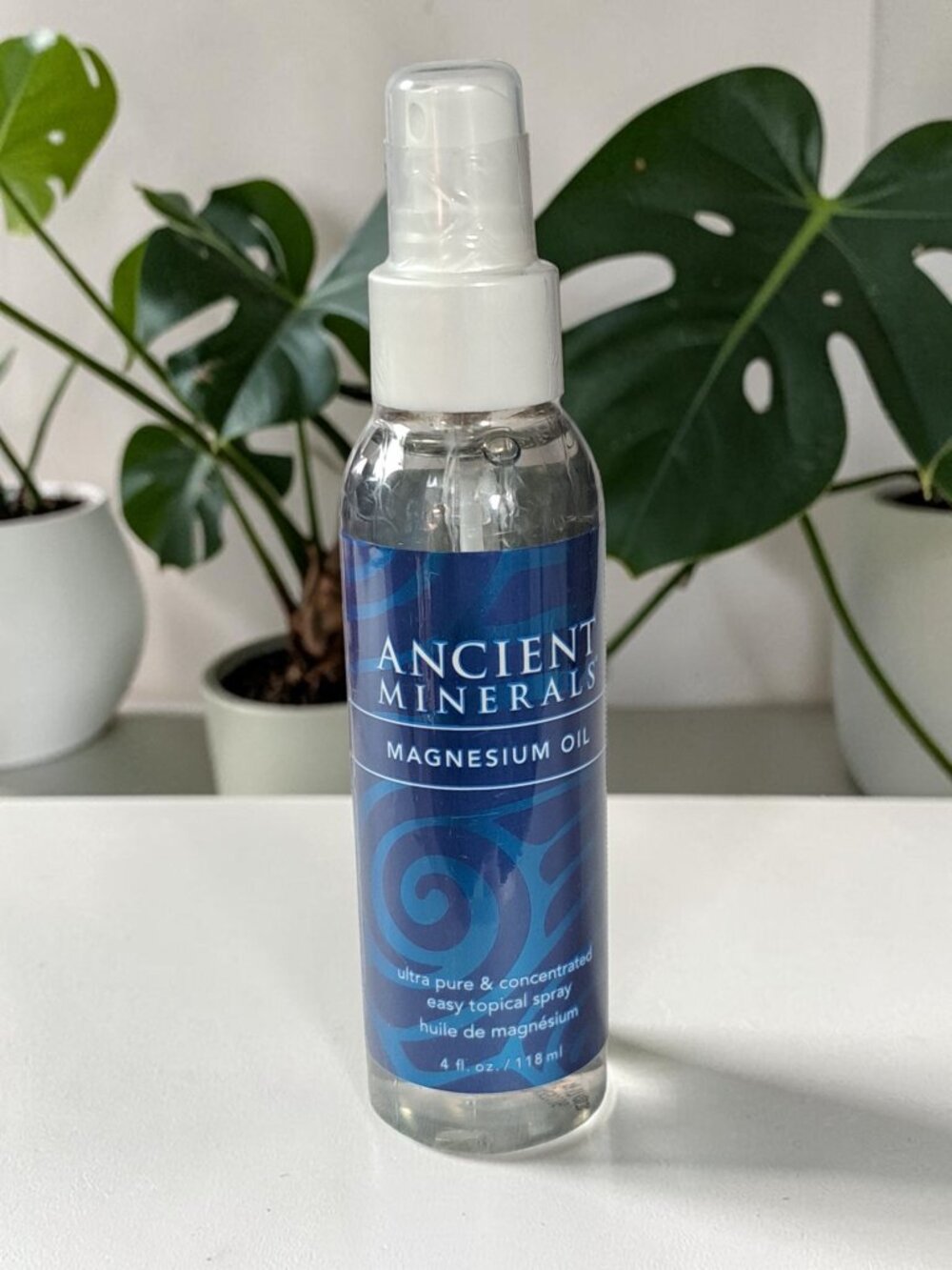 Ancient Minerals Topical Magnesium Oil Spray 4 Fl Oz Fast Absorbing NEW